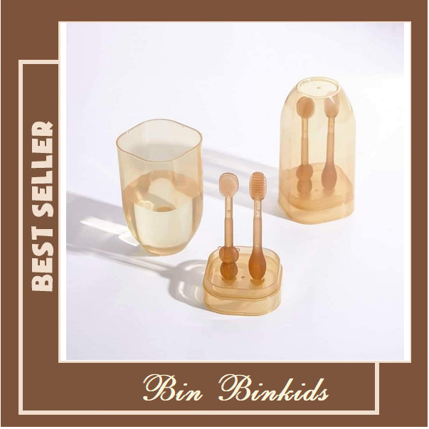 Sét Đánh Rơ Lưỡi + Bàn Chải Silicon Cho Bé 0-18 Tháng - 3 IN 1