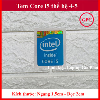 Tem Core i5 Thế Hệ 4, Tem Core i5 Thế Hệ 5 - màu Xanh