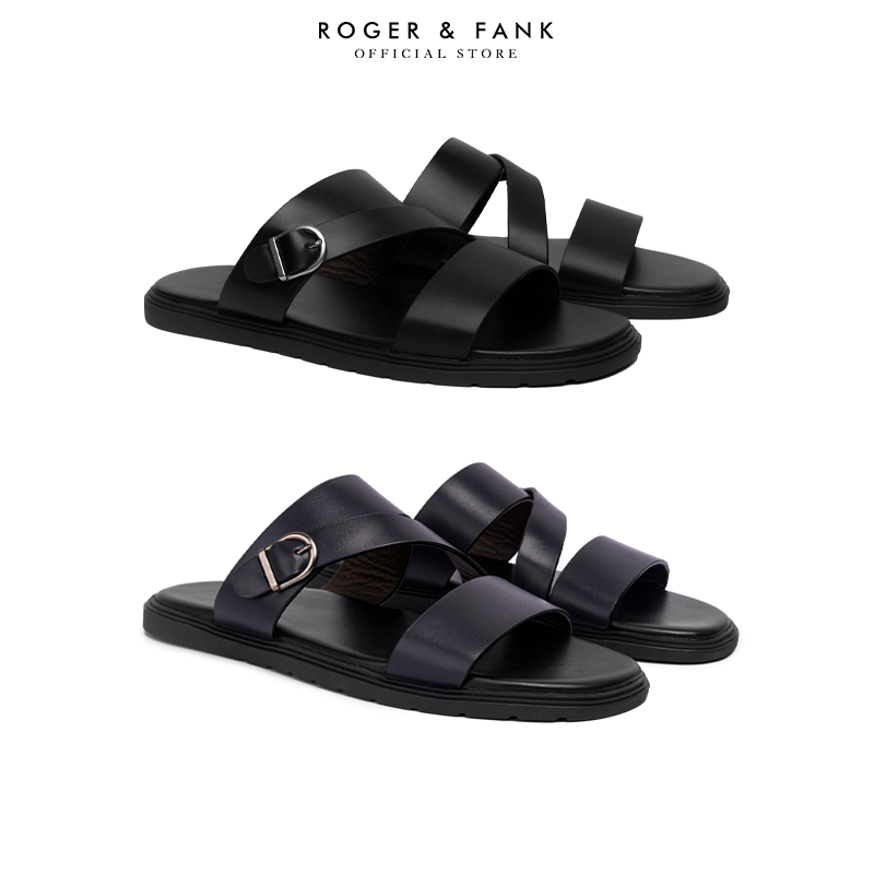 Dép Quai Chéo Da Bê Cao Cấp BST Eternal Sandals Roger & Fank