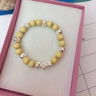 Vòng dâu tằm mix bi bạc. Dây chun. An Shop. A2