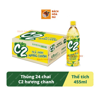 Thùng 24 chai trà C2 hương chanh 455ml