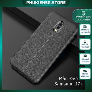 Ốp Lưng Da Màu Đen Samsung J8, J7 Pro - Prime - Plus - 2016 - 2015, J6, J5, J4, J3, J2,...