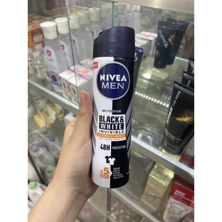 Xịt khử mùi Nivea Men For black and white 150ml