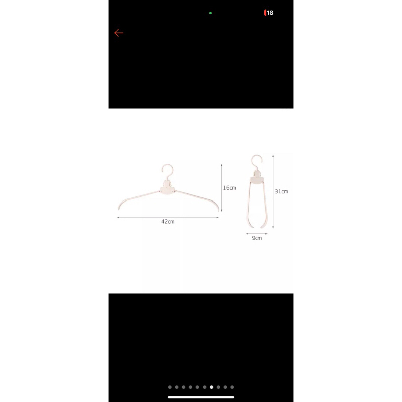 Móc Treo Áo Gập Chống Dão Cổ Áo Giữ Form , Cực Tiện Nghi