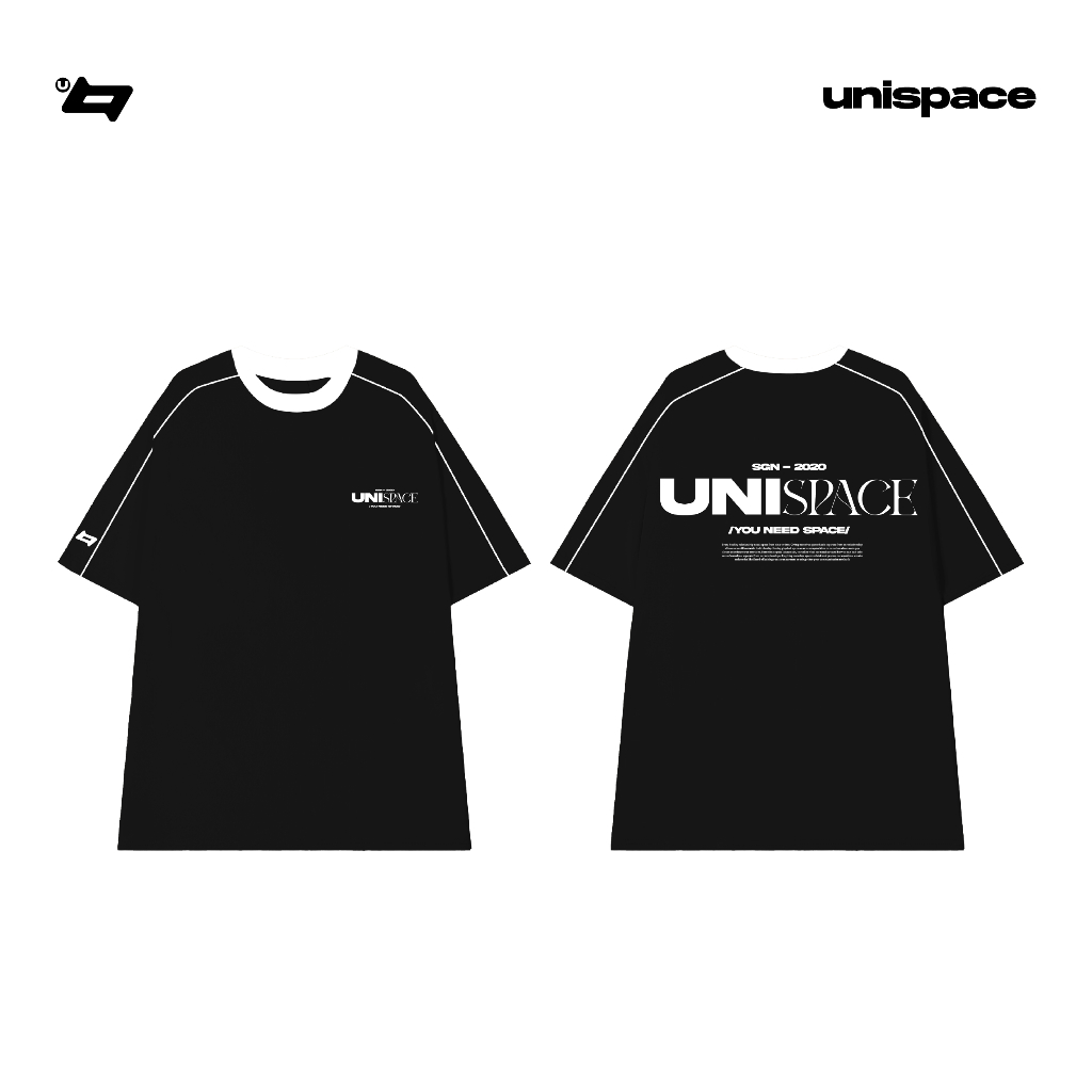 Áo thun local brand By UniSpace tay lỡ form rộng unisex nam nữ Space Tee