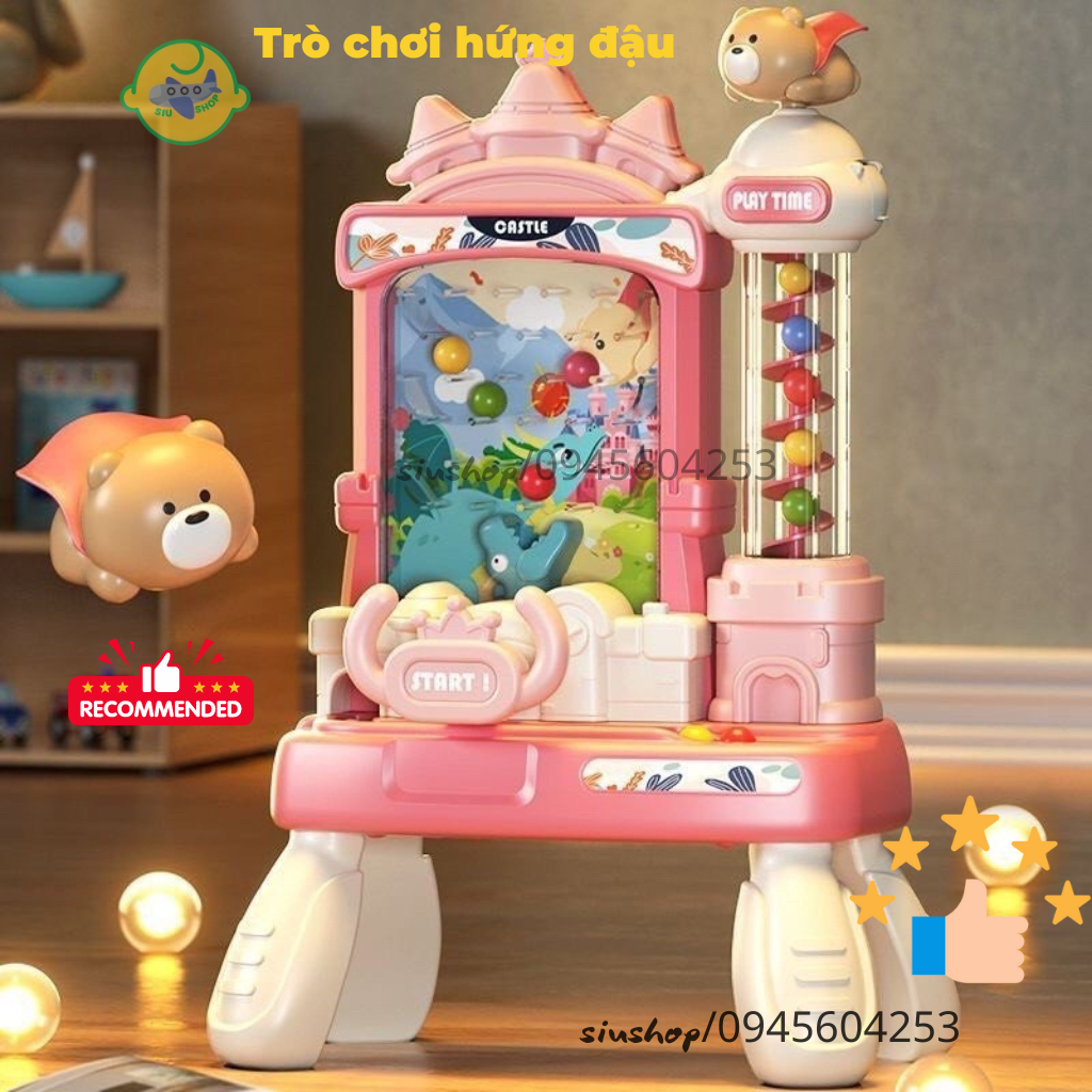 Đồ chơi máy bắt hạt đậu kèm vô lăng có đèn nhạc vui nhộn mẫu mới- SIUSHOP