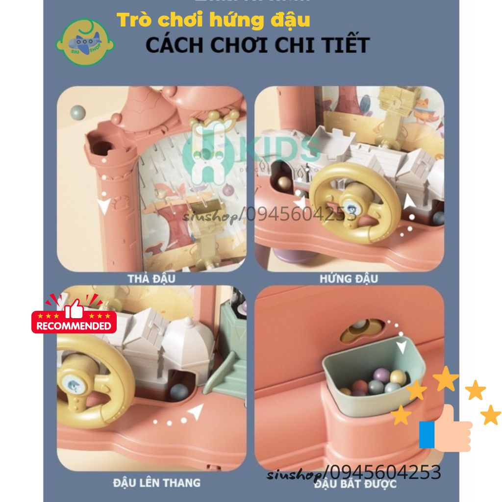 Đồ chơi máy bắt hạt đậu kèm vô lăng có đèn nhạc vui nhộn mẫu mới- SIUSHOP