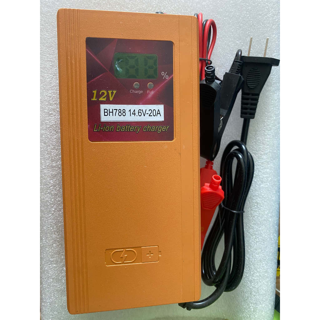 Sạc 3s 12,6v 20A cho pin Li-ion và 4s 14.6V 20A cho pin sắt Lifepo4