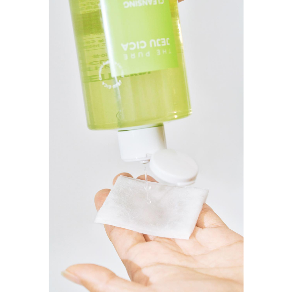 Nước Tẩy Trang Rau Má Cho Da Dầu Mụn PrettySkin Jeju Cica Chính Hãng 500ml