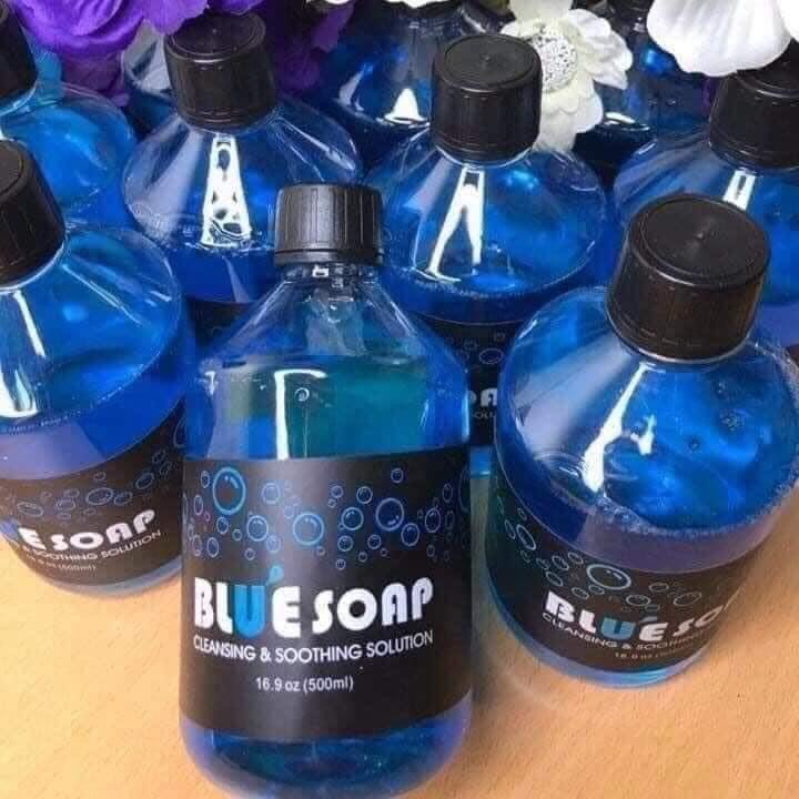 Dung dịch lau rửa vệ sinh hình xăm👉 bluesoap chai 40ml và  500ML