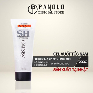 Gel vuốt tóc nam Gatsby Hair Styling Gel Super Hard 200g