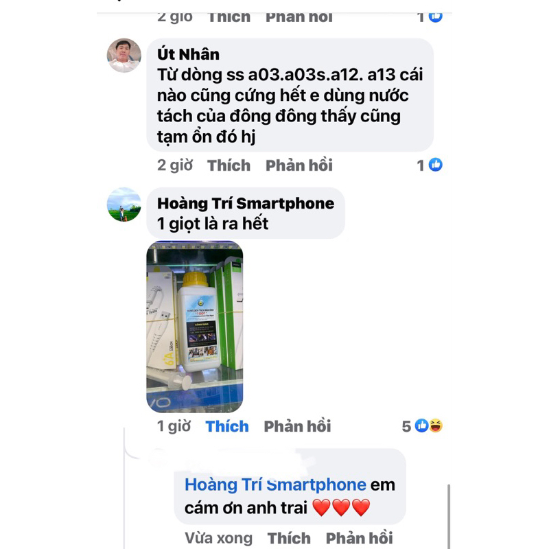 Official Shop - Nước Tách Siêu Mạnh 1 Giọt - Nước Tách Màn Hình ĐTDĐ - Tách Màn 1 Giọt - Tách 1 Giọt - Nước Tách iPhone