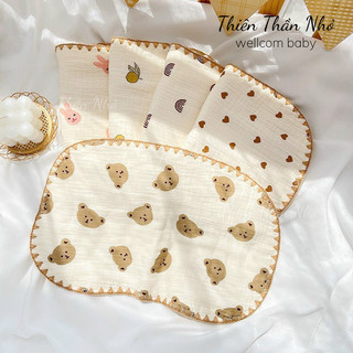Gối xô sơ sinh 10 lớp mềm mại,thấm hút mồ hôi cho bé