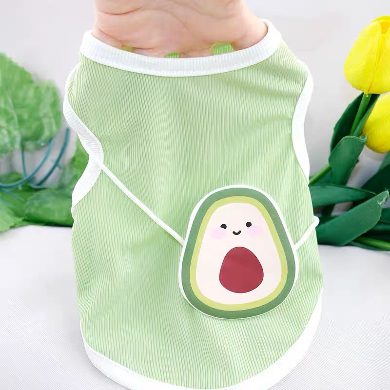 Áo ba lỗ giả túi trái bơ cho chó mèo