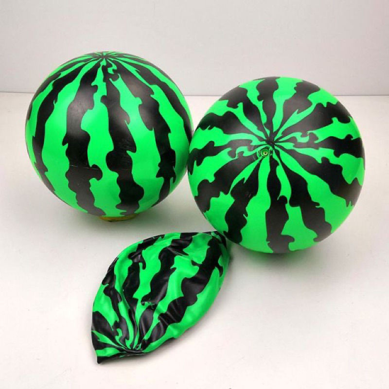 Bóng đá hình quả dưa hấu, banh dưa hấu cao su 20cm cho bé