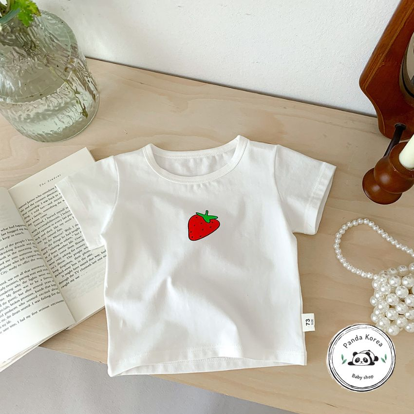 Áo phông trắng cho bé trai bé gái phong cách hàn quốc 5-13kg