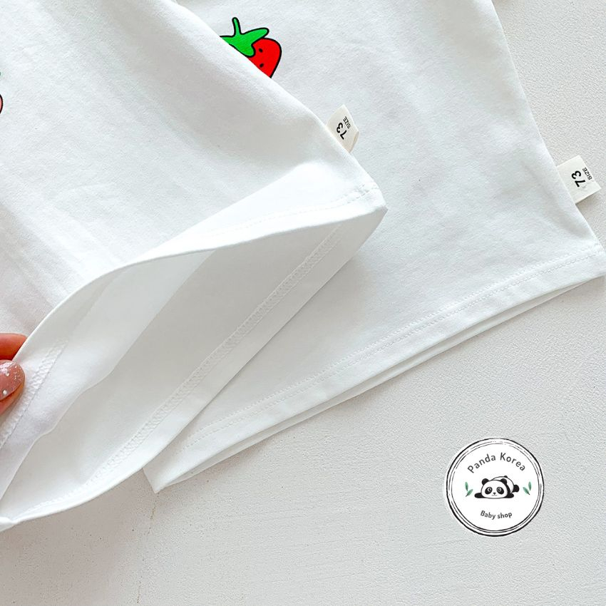 Áo phông trắng cho bé trai bé gái phong cách hàn quốc 5-13kg