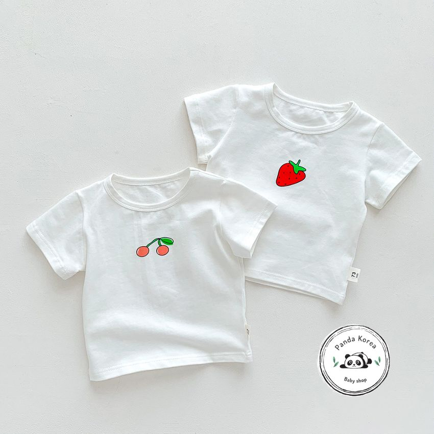 Áo phông trắng cho bé trai bé gái phong cách hàn quốc 5-13kg