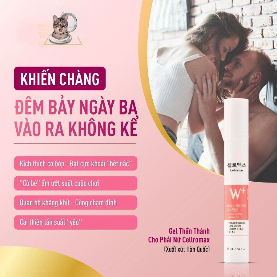 Gel Dưỡng Da Vùng Kín, Se Khit, Làm Hồng, Kháng Khuẩn, Khử Mùi VENUS SAFETY EXPANSION 15ML - Cellromax