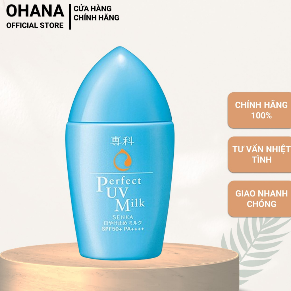 Sữa Chống Nắng Nâng Tone SENKA Perfect UV MILK SPF50+ PA++++ 40ml