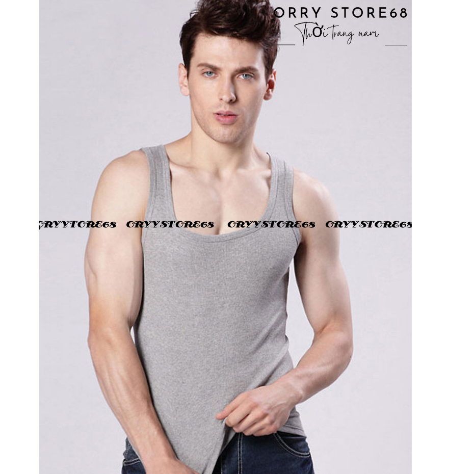 ÁO 3 LỖ NAM chất thun body form ôm dáng chuẩn GYM SIZE 40kg đến 95kg giá sale RCB88