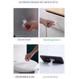 Dụng cụ hít giữ cửa silicon chống va đập