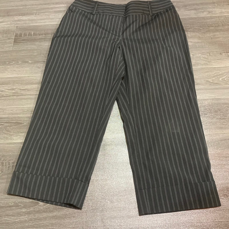 Quần Tây Lửng Nữ CATO VNXK Đen Sọc Dọc - Size 8