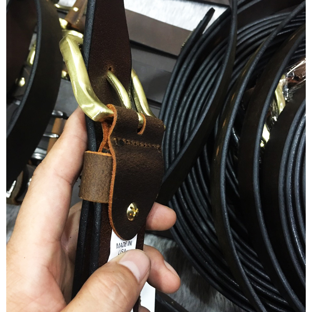 Thắt lưng nam da bò sáp nguyên tấm cao cấp, bảo hành da 2 năm