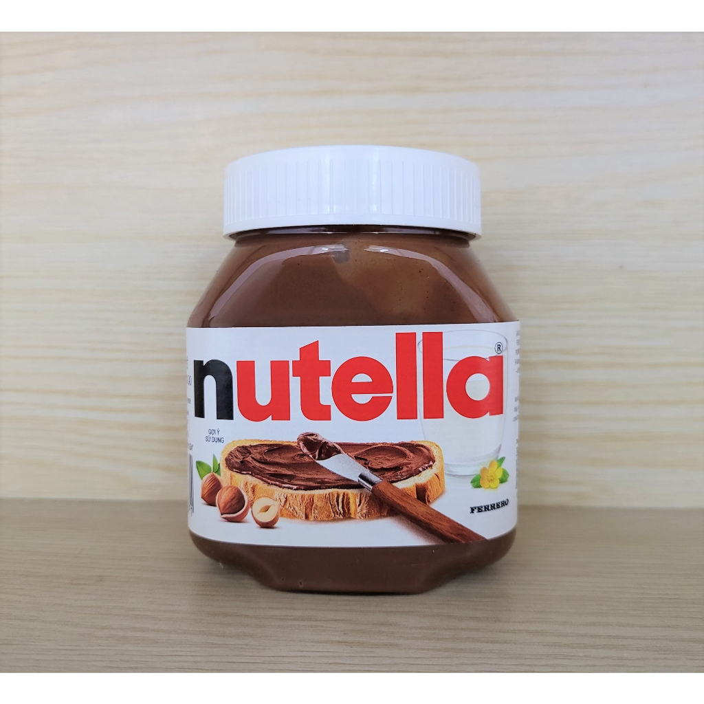 (hộp nhỏ NUTELLA 200g) BƠ HẠT PHỈ CA CAO PHẾT BÁNH MÌ Hazelnut Spread with Cocoa