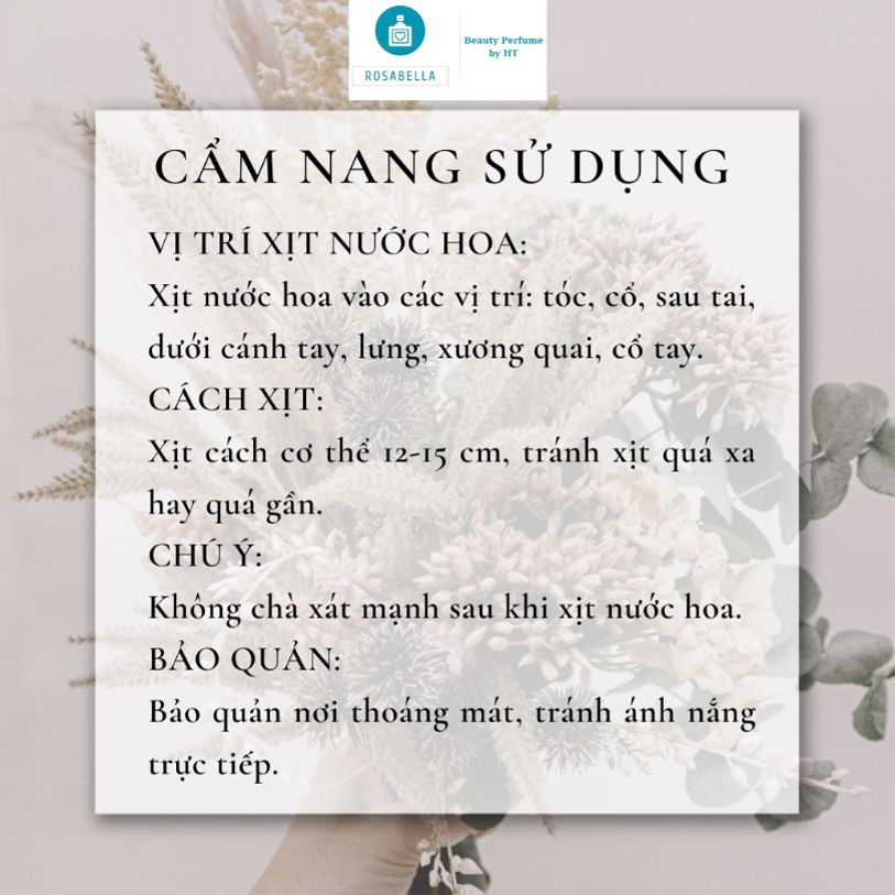 Nước Hoa Uniex Replica.Matcha.Meditation mang lại cảm giác thư giãn , dễ chịu by HTRosabella NH16