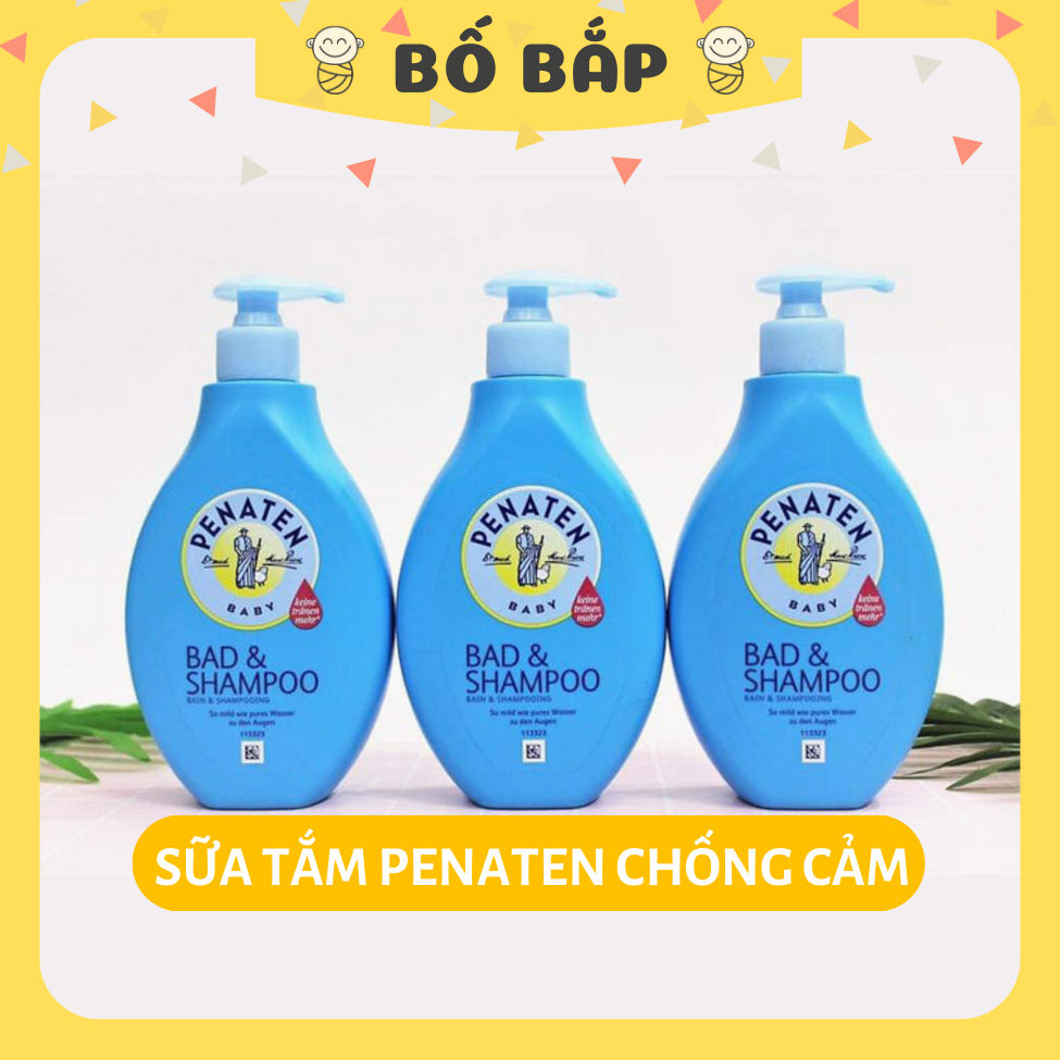 Sữa Tắm Gội Penaten 2in1 ⚡𝟭𝟬𝟬% CHÍNH HÃNG⚡ Chống Cảm Cúm Cho Bé 400ml (Đức) - Dịu Nhẹ Với Làn Da Của Bé
