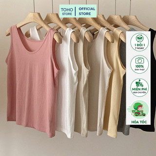  Áo Thun Nữ Ba Lỗ TOHO STORE Hàn Quốc | Giá Tốt | Áo Sát Nách Thun Giấy Mặc Mẻ Mùa Hè 