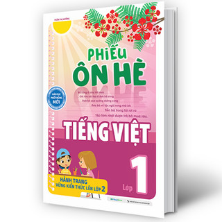 Sách Phiếu ôn hè Tiếng Việt lớp 1 - MGB
