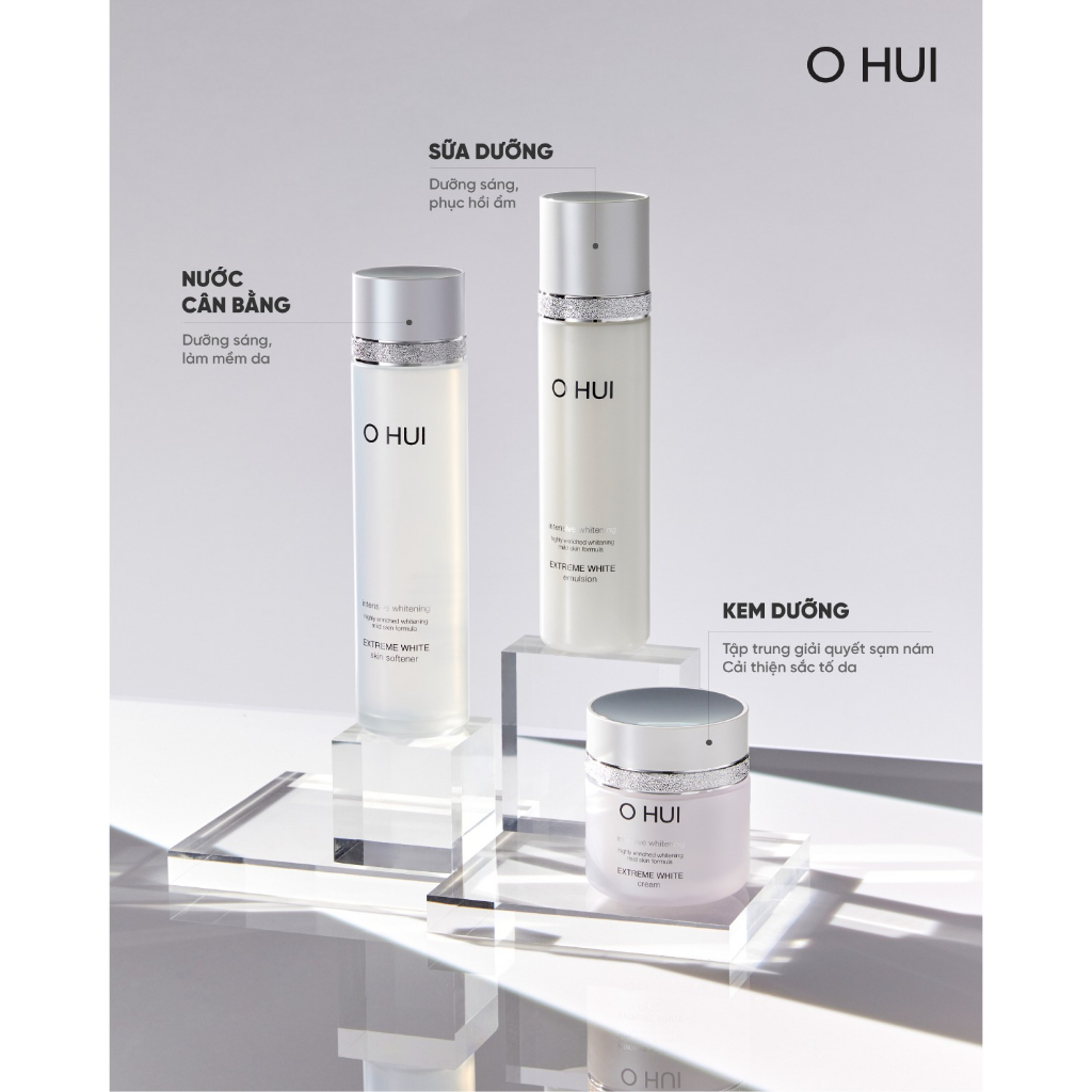 Nước hoa hồng OHUI dưỡng trắng Extreme White Skin Softener 150ml - AB AUTHENTIC