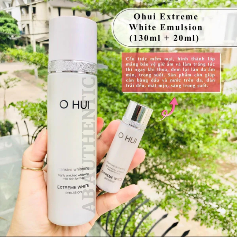 Nước hoa hồng OHUI dưỡng trắng Extreme White Skin Softener 150ml - AB AUTHENTIC