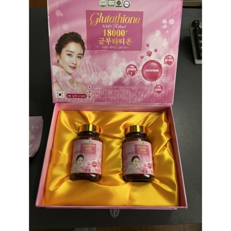 GLUTATHION 18000mg Viên Uống Trắng Da Cấp Tốc Giảm Nám Mờ Thâm