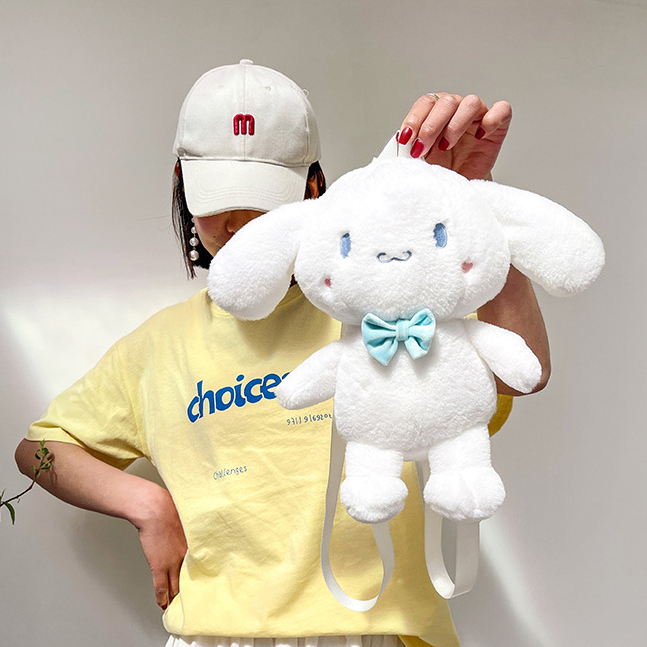 Balo hoạt hình CINNAMOROLL đính nơ xinh xắn