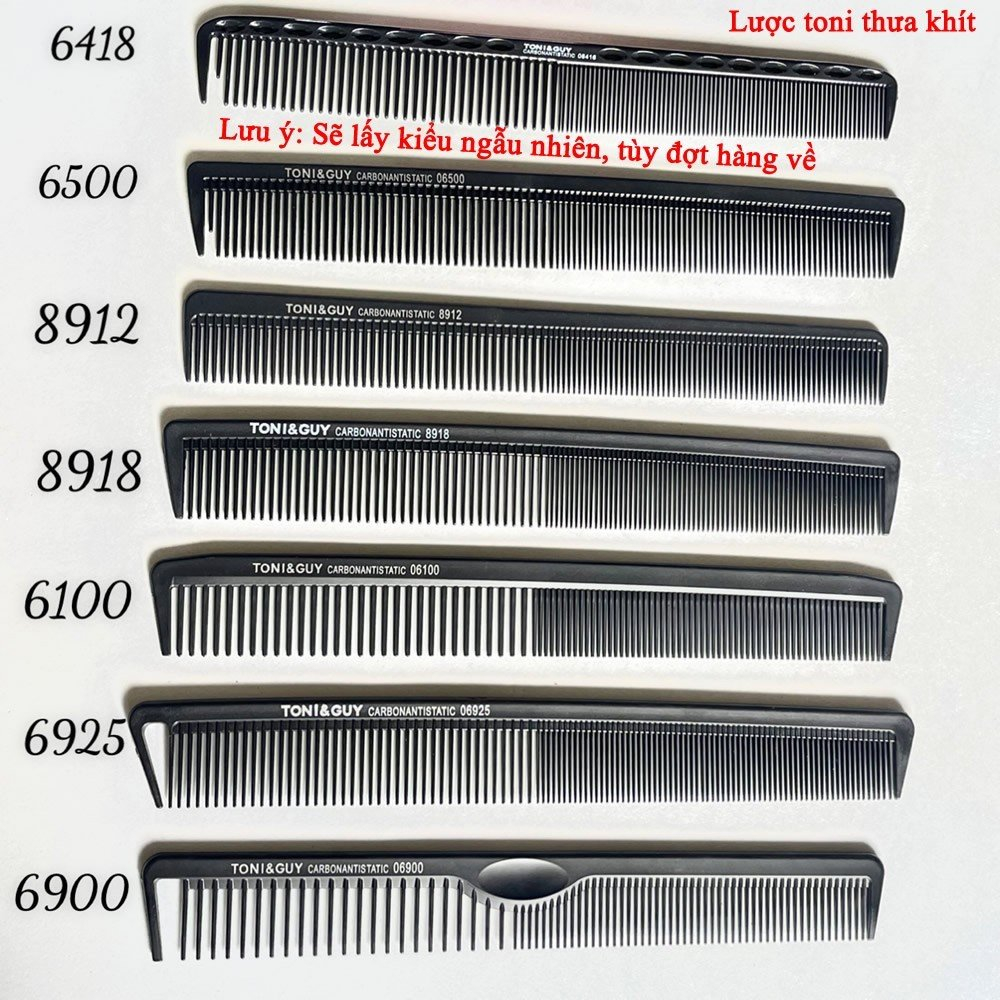 Lược Cắt Tóc Nhựa Cao Cấp Toni&Guy Dành Cho Thợ Chuyên Nghiệp & Thợ Trang Điểm