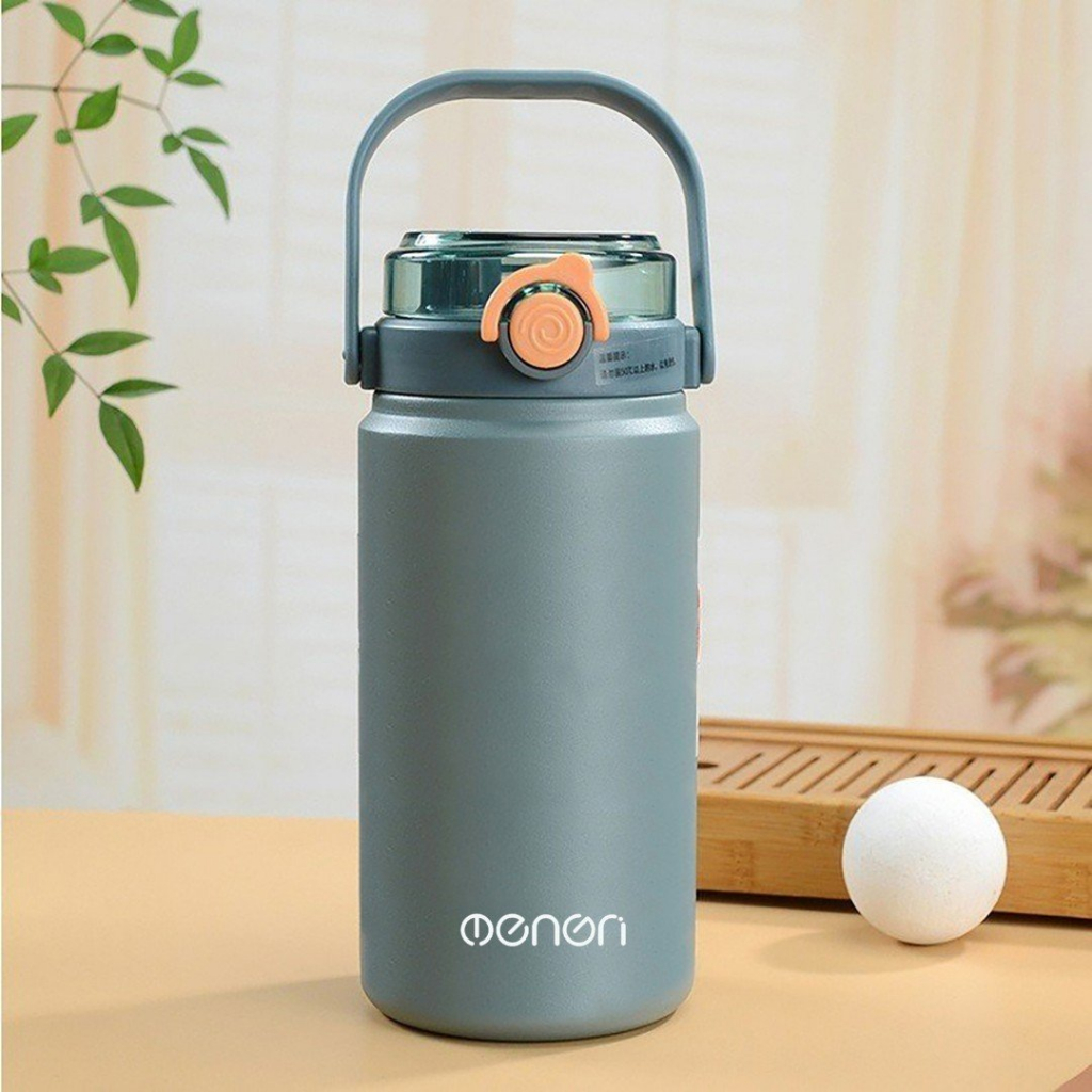 Bình Giữ Nhiệt OENON INOX316 dung tích 1200ml có 2 chế độ uống và quai sách - B316