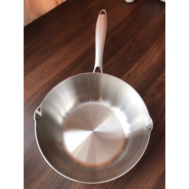 Chảo inox sâu lòng Lunkai có vung kính 12, 16, 20, 24, 26cm