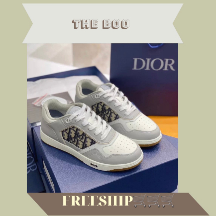 GIÀY DIO B27 SNEAKER TRẮNG XÁM GREY LAI AU CAO CẤP