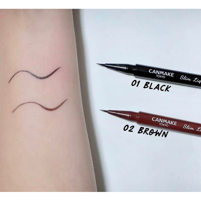 Kẻ mắt siêu mảnh Canmake Slim Liquid Eyeliner / Creamy Touch Eyeliner