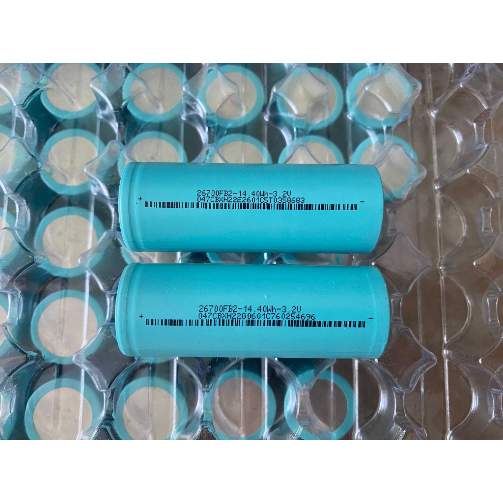 Pin Lithium Sắt đầu phẳng 26700 4500mAh 3.2v 3C max 8C sx 2022