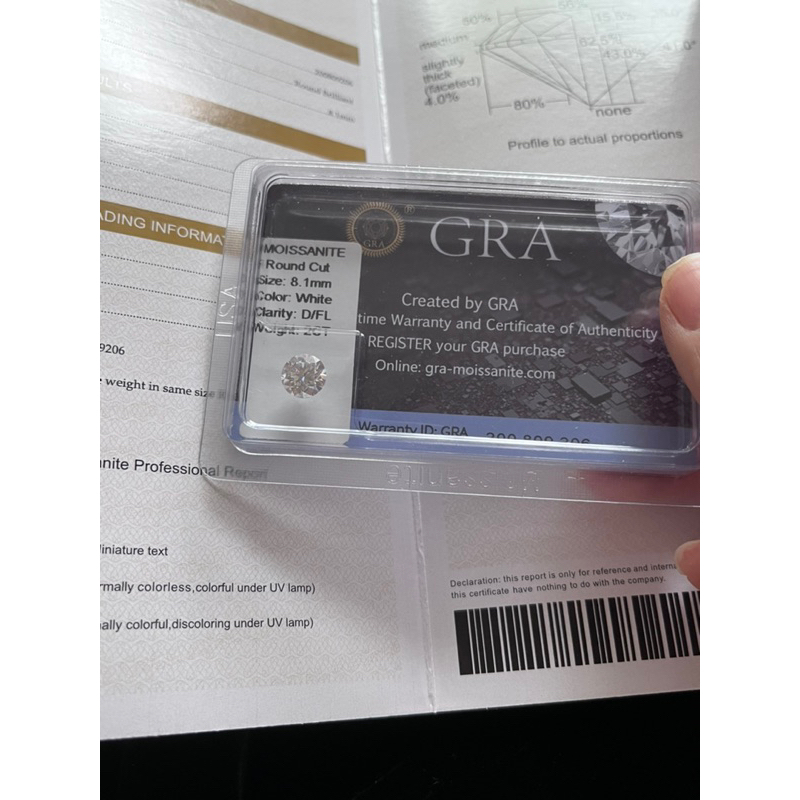 Bông tai kim cương  Moissanite loại 1  kèm kiểm định GRA bạc ý xi bạch kim