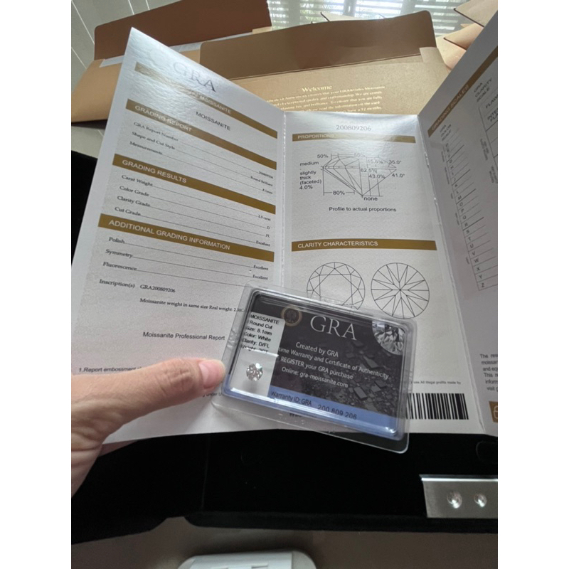 Bông tai kim cương  Moissanite loại 1  kèm kiểm định GRA bạc ý xi bạch kim