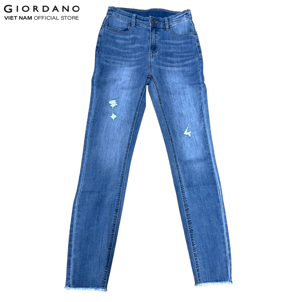 Quần Jeans Dài Slimfit Nữ Giordano 05412020