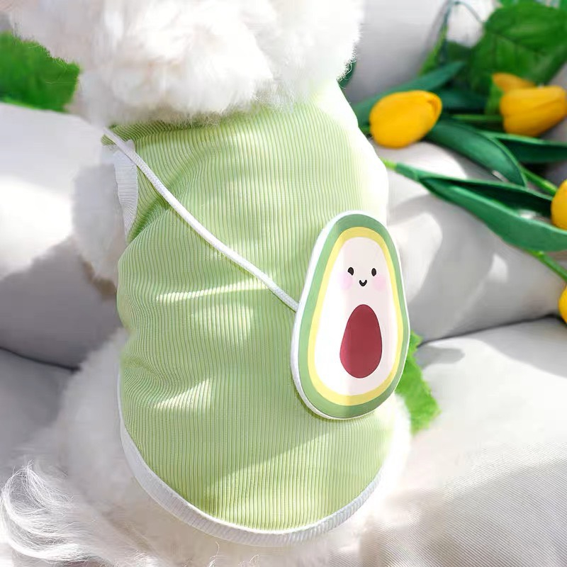 Áo ba lỗ giả túi trái bơ cho chó mèo