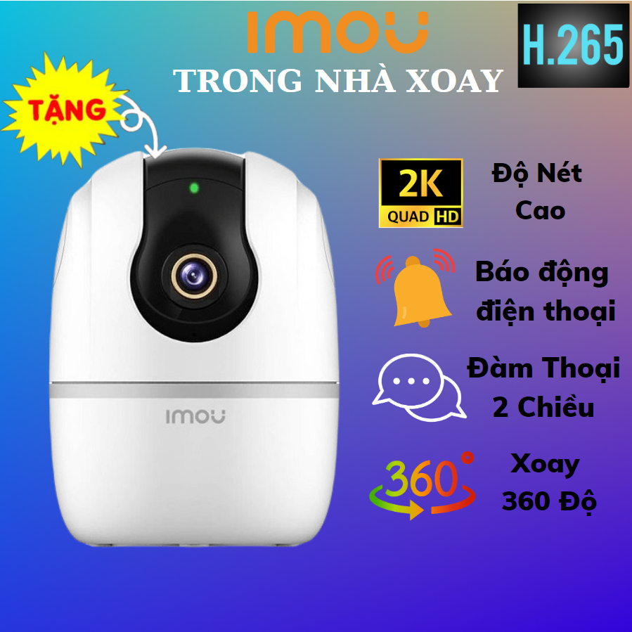 Camera Wifi Trong Nhà IMOU Ranger 2C, TA42P A22ep C22ep, Camera Xoay 360, Đàm Thoại 2 Chiều CHÍNH HÃNG 24TH