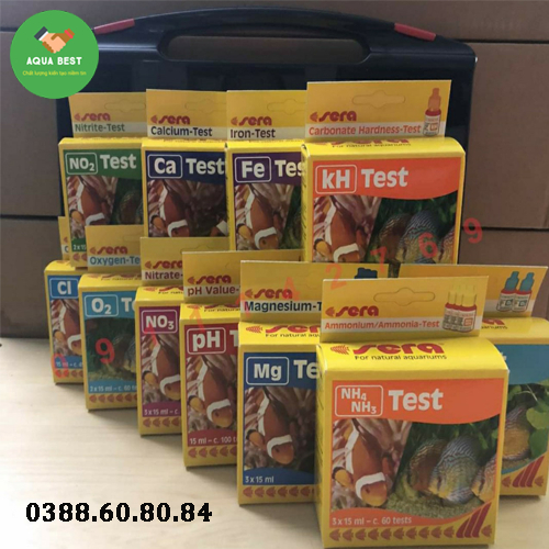 Bộ test nước Sera kiểm tra môi trường ao nuôi