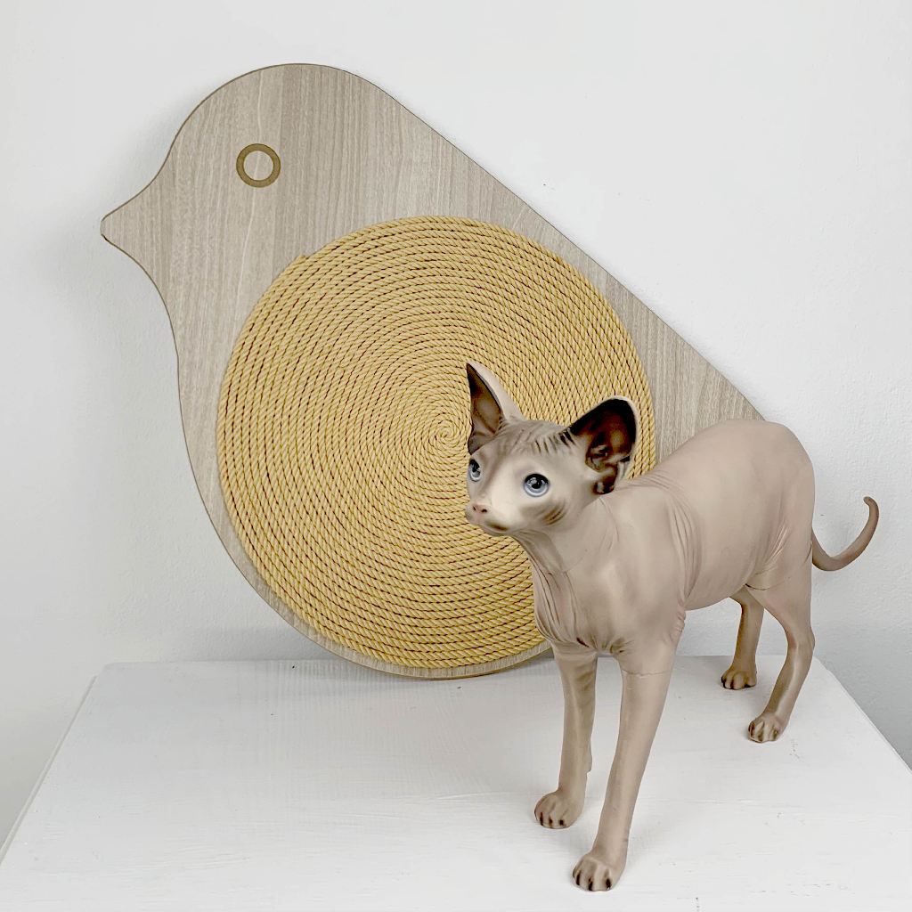 Bàn cào thừng mèo cào móng siêu bền - BCM Chim sẻ  50*60